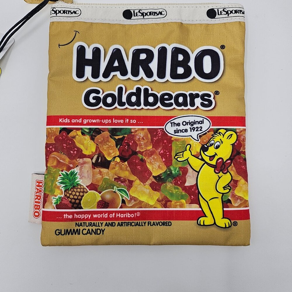 Lesportsac Haribo Goldbears Gummy Bear zippered pouch NWT